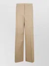 Jil Sander Wide Leg Trousers Belt Loops Pockets In Brown