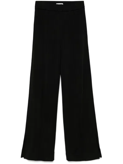 Jil Sander Wide-leg Trousers In Black
