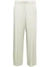 Jil Sander Wide Leg Trousers Front Pleats Back Pocket In White