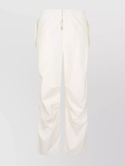 JIL SANDER WIDE LEG TROUSERS WITH BELT LOOPS AND BACK POCKETS