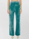Jil Sander High-rise Velvet Straight-leg Pants