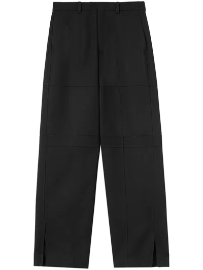 JIL SANDER WIDE-LEG WOOL TROUSERS