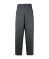 Jil Sander High Waist Wide Leg Trousers In Black