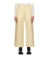 Jil Sander Yellow Relaxed-fit Trousers In Nude
