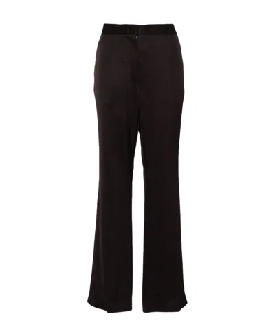 Jil Sander Wide-legged Casual Pants In Black