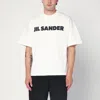 Jil Sander Wide T-shirt With Logo In White