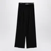 Jil Sander Black Wide Trousers With Belt Women
