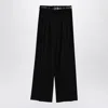Jil Sander Black Wide Trousers With Belt Women