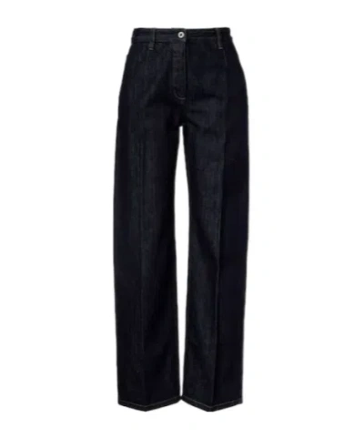 Jil Sander Wide-leg Jeans In Black