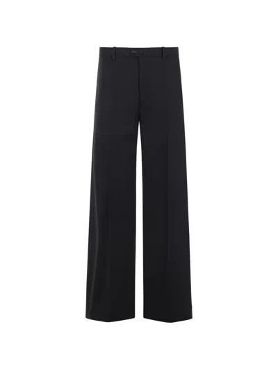 Jil Sander Wide-leg Tailored Trousers In Black