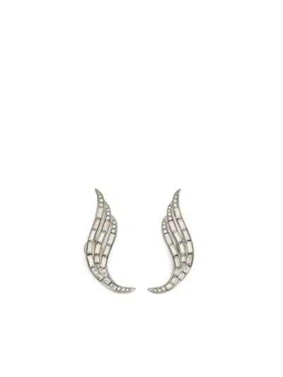 JIL SANDER WING-SHAPED EARRINGS