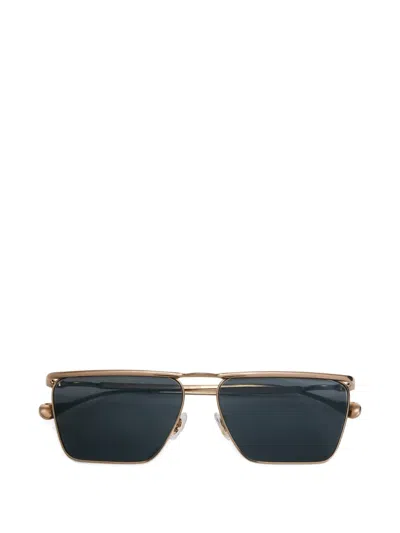 Jil Sander Wireframe Sunglasses In Blue