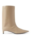 Jil Sander Beige Pointed Toe Boots