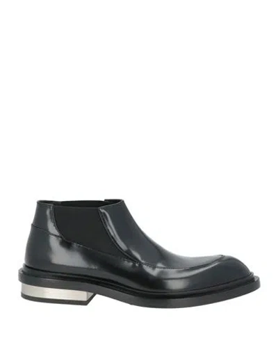 Jil Sander Woman Ankle Boots Black Size 10 Leather