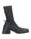 Jil Sander Stretch-leather Ankle Boots In Black