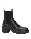 Jil Sander Elasticated-panel Leather Boots In Black