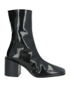 Jil Sander Woman Ankle Boots Black Size 6 Leather