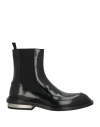 Jil Sander Woman Ankle Boots Black Size 8 Leather In Black