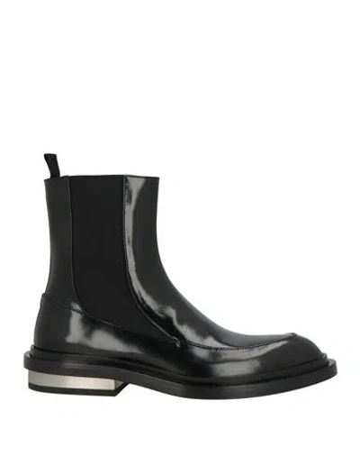 Jil Sander Woman Ankle Boots Black Size 8 Leather