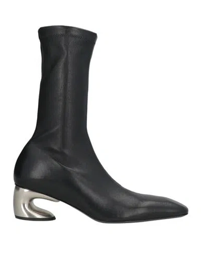 Jil Sander Woman Ankle Boots Black Size 8 Leather