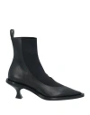 Jil Sander Louis 80mm Ankle Boots In Black