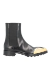 Jil Sander Woman Ankle Boots Black Size 11 Soft Leather In Black