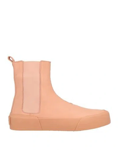 Jil Sander Woman Ankle Boots Blush Size 10 Soft Leather In Pink