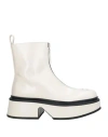 Jil Sander Woman Ankle Boots Off White Size 7 Soft Leather In Off White