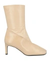 Jil Sander Woman Ankle Boots Sand Size 10 Leather In Beige