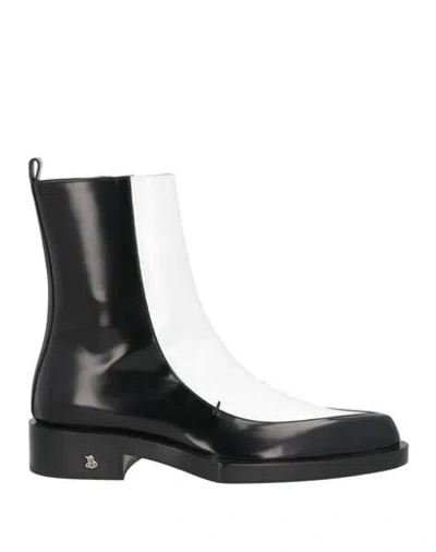 Jil Sander Woman Ankle Boots White Size 8 Leather
