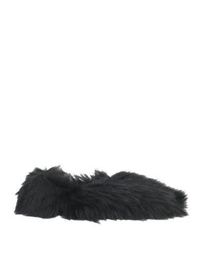 Jil Sander + Woman Ballet Flats Black Size 6 Shearling