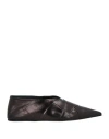Jil Sander Woman Ballet Flats Black Size 8 Soft Leather