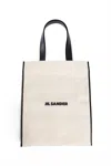 JIL SANDER WOMAN BEIGE TOTE BAGS