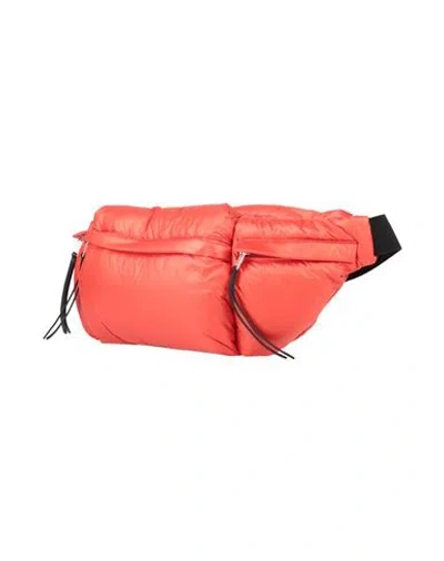 Jil Sander Woman Belt Bag Orange Size - Polyamide, Ovine Leather In Red