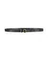 Jil Sander Woman Belt Black Size Onesize Leather In Black
