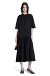 Jil Sander Cotton Shirt Dress In Black