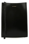 Jil Sander Small Leather Shoulder Bag In Black