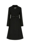 Jil Sander Coat 05 Bonded Soft Diagonal Wool And Nylon In Black