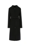 Jil Sander Black Wool Blend Coat In Black