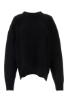 Jil Sander Black Wool Blend Sweater In Black
