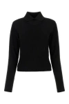Jil Sander Woman Black Wool Blend Sweater In Black