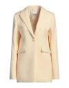 Jil Sander Woman Blazer Light Yellow Size 6 Virgin Wool In Yellow