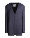Jil Sander Woman Blazer Navy Size 6 Viscose In Blue