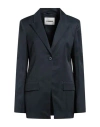 Jil Sander Woman Blazer Slate Blue Size 4 Viscose