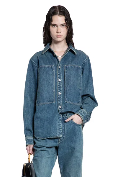 Jil Sander Woman Blue Shirts
