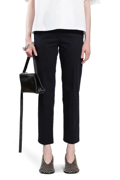 Jil Sander Woman Blue Trousers