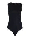 Jil Sander Woman Bodysuit Black Size L Polyamide, Elastane In Black