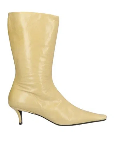 Jil Sander Woman Boot Acid Green Size 8 Leather