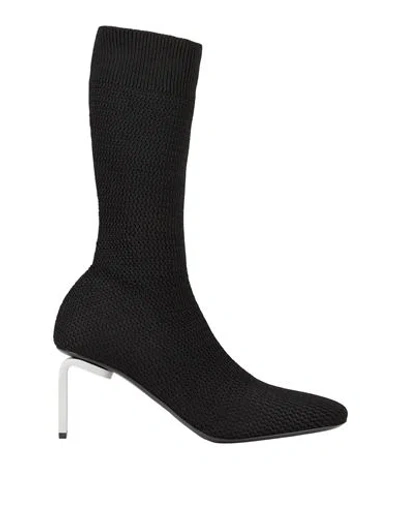 Jil Sander Black Half Boots In 001 Black