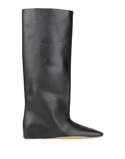 Jil Sander Woman Boot Black Size 8 Leather
